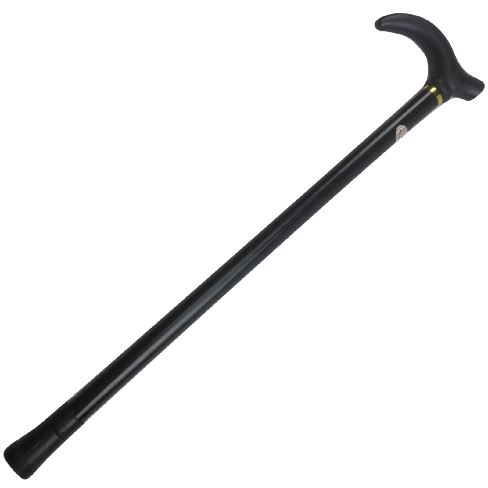 Metal WALKING STICK Travel Extendable Pole Compact Adjustable Lightweight - Black